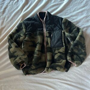 Rails Soft Camouflage Jacket with Pink Trim